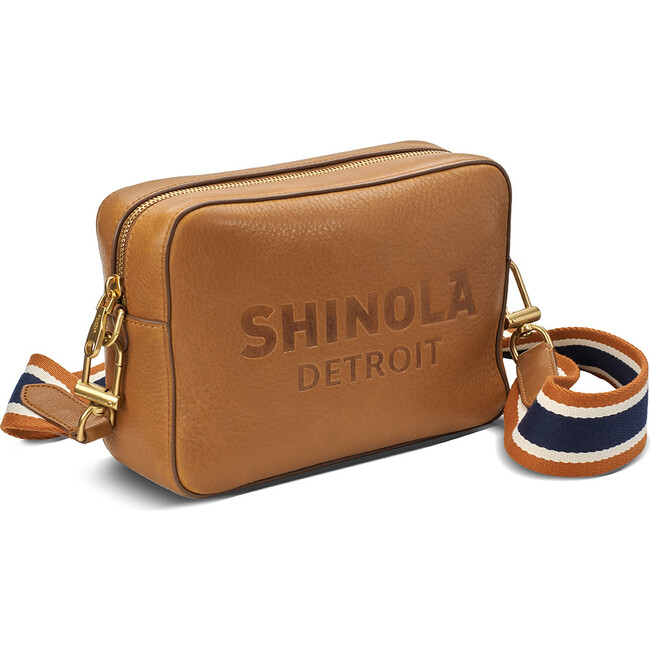 Shinola Women's Camera Crossbody Bag in Tan Natural Grain Leather