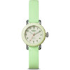 Women's Pee Wee 3h 25mm Watch, Bright Mint Silicone Strap - Watches - 1 - thumbnail