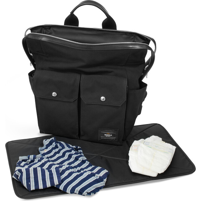 Women's Parent Pack Canvas/Vachetta Black - Diaper Bags - 4