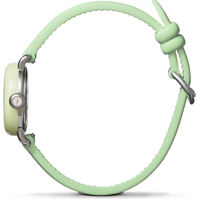 Women's Pee Wee 3h 25mm Watch, Bright Mint Silicone Strap - Watches - 3