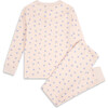 Love Heart Pyjamas, Pink - Pajamas - 2 - thumbnail