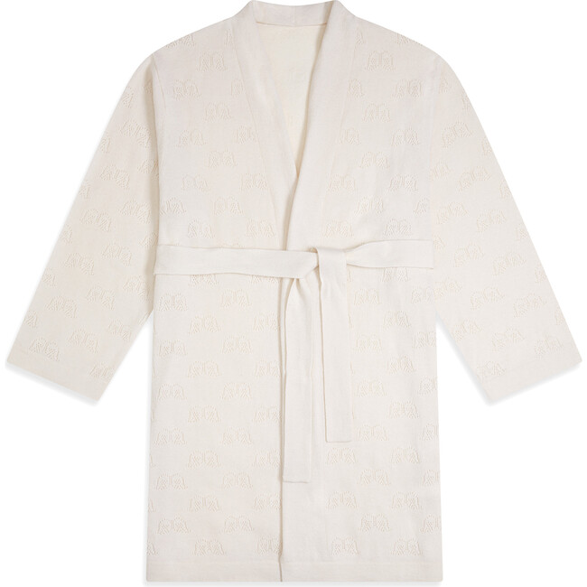 Women's Angel Wing Cashmere Robe, Cream