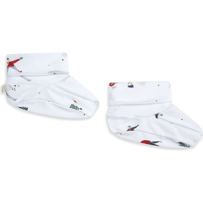 Skating Elves Sleepsuit & Booties Set, Multi - Mixed Apparel Set - 6