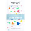Crib Sheet, Pink and Blue, Colorful Hearts - Crib Sheets - 1 - thumbnail