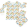 Pajamas, Orange and Blue, Dinosaurs - Pajamas - 1 - thumbnail