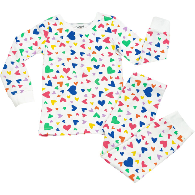 Pajamas, Colorful Hearts