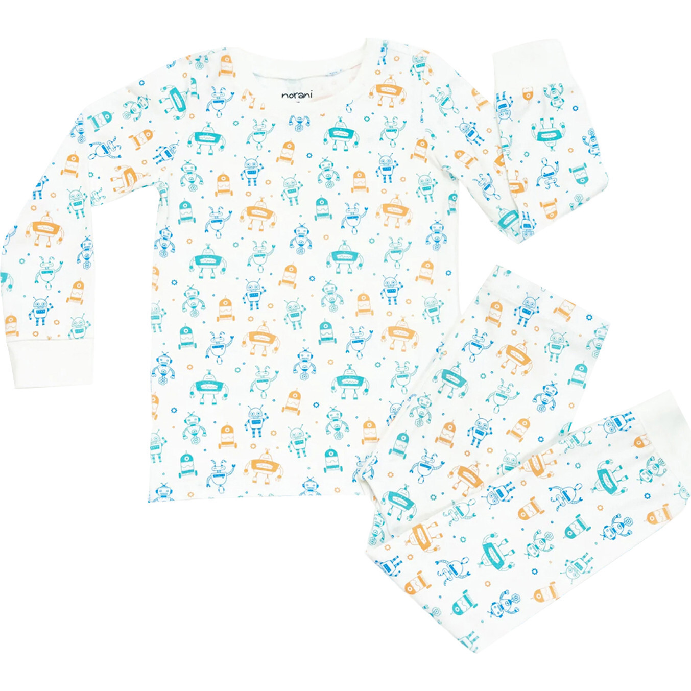 Pajamas, Blue and Green, Robots - Pajamas - 1