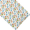 Changing Pad Cover, Blue and Orange, Dinosaurs - Changing Pads - 1 - thumbnail
