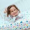 Crib Sheet, Pink and Blue, Colorful Hearts - Crib Sheets - 2