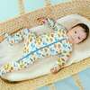 Footed Onesie, Orange and Blue, Dinosaurs - Footie Pajamas - 2