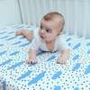 Crib Sheet, Blue and Black, Clouds - Crib Sheets - 2