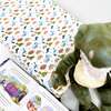 Changing Pad Cover, Blue and Orange, Dinosaurs - Changing Pads - 2