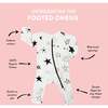 Footed Onesie, Orange and Blue, Dinosaurs - Footie Pajamas - 3