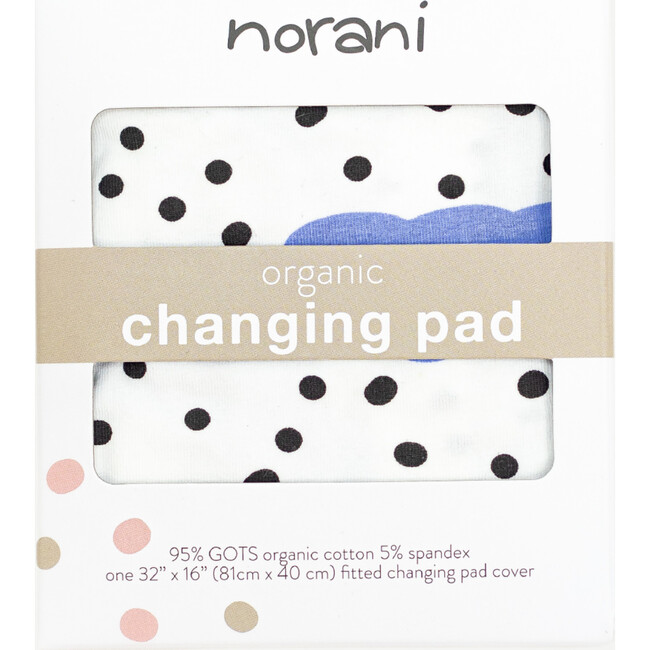 Changing Pad Cover, Blue and Black, Clouds - Changing Pads - 3