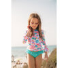 Gardenia Sustainable Fiber Long Sleeve Rash Guard, Pink - T-Shirts - 2