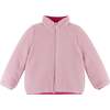 Rainbow Star Reversible Sherpa Bomber Jacket, Pink - Coats - 1 - thumbnail