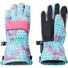 Winter & Ski Glove, Aqua Hearts - Gloves - 2