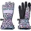 Winter & Ski Glove, Purple And Leopard Print - Gloves - 2