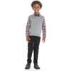 Holiday Checked Full Sleeve 4-Piece Sweater Set, Grey - Mixed Apparel Set - 3