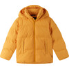 Teisko Down Jacket With Detachable Hood, Radiant Orange - Jackets - 1 - thumbnail