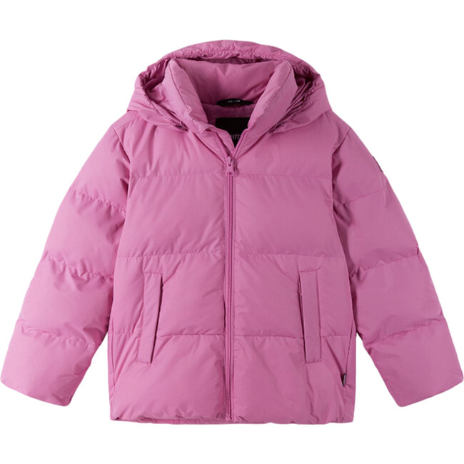 Teisko Down Jacket With Detachable Hood, Cold Pink