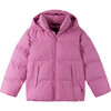 Teisko Down Jacket With Detachable Hood, Cold Pink - Jackets - 1 - thumbnail