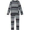 Taitoa Wool-Bamboo Base-Layer Thermal Set, Black - Mixed Apparel Set - 1 - thumbnail