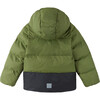Teisko Down Jacket With Detachable Hood, Khaki Green - Jackets - 2