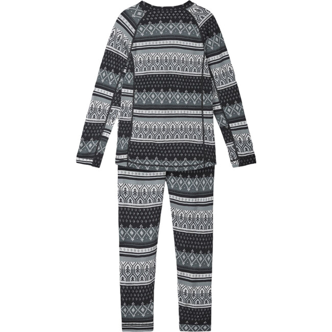 Taitoa Wool-Bamboo Base-Layer Thermal Set, Black - Mixed Apparel Set - 2