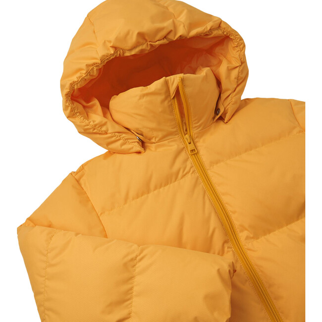 Teisko Down Jacket With Detachable Hood, Radiant Orange - Jackets - 4
