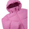 Teisko Down Jacket With Detachable Hood, Cold Pink - Jackets - 4 - thumbnail