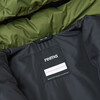 Teisko Down Jacket With Detachable Hood, Khaki Green - Jackets - 5 - thumbnail