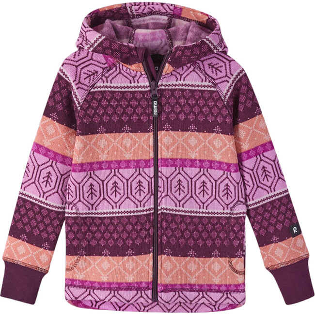 Northern Fleece Jacket With Side Pockets, Cold Pink