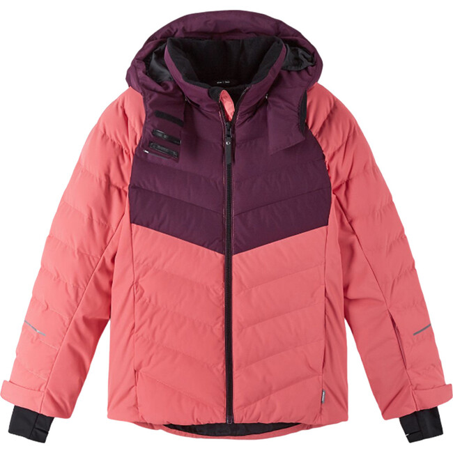 Luppo Winter Jacket With Detachable Hood, Pink Coral - Jackets - 1