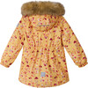 Muhvi Reimatec Winter Jacket With Detachable Faux Fur Trim Hood, Amber Yellow - Fur & Faux Fur Coats - 2 - thumbnail
