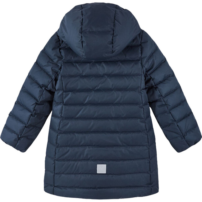 Loimaa Two-Way Zipper Down Jacket With Detachable Hood, Navy - Jackets - 2