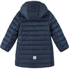 Loimaa Two-Way Zipper Down Jacket With Detachable Hood, Navy - Jackets - 2
