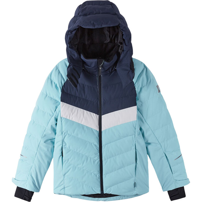 Luppo Winter Jacket With Detachable Hood, Light Turquoise - Jackets - 3