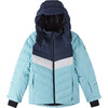 Luppo Winter Jacket With Detachable Hood, Light Turquoise - Jackets - 3