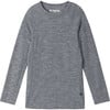 Kinsei Merino Wool Base-Layer Set, Melange Grey - Mixed Apparel Set - 3