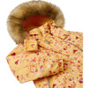 Muhvi Reimatec Winter Jacket With Detachable Faux Fur Trim Hood, Amber Yellow - Fur & Faux Fur Coats - 4 - thumbnail