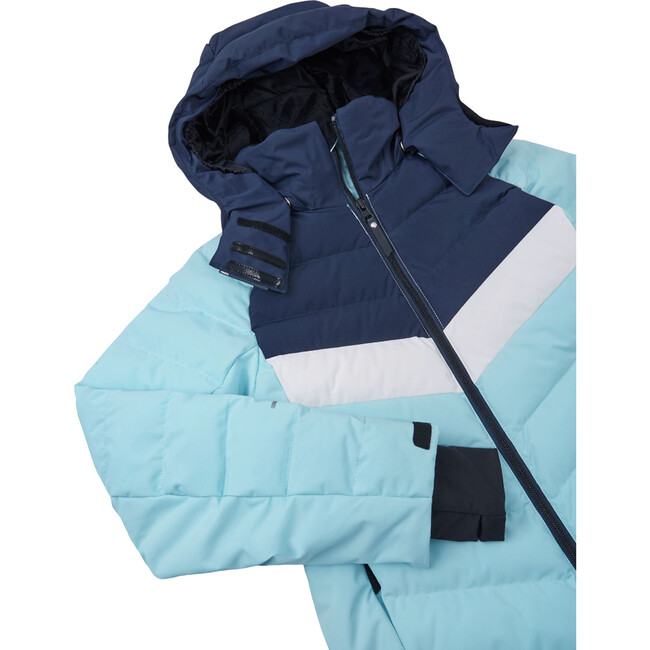 Luppo Winter Jacket With Detachable Hood, Light Turquoise - Jackets - 4