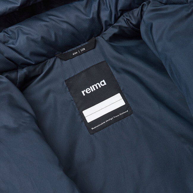 Loimaa Two-Way Zipper Down Jacket With Detachable Hood, Navy - Jackets - 5