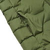 Loimaa Two-Way Zipper Down Jacket With Detachable Hood, Khaki Green - Jackets - 6