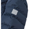 Loimaa Two-Way Zipper Down Jacket With Detachable Hood, Navy - Jackets - 8