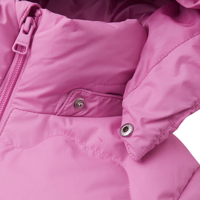 Loimaa Two-Way Zipper Down Jacket With Detachable Hood, Cold Pink - Jackets - 7