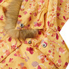 Muhvi Reimatec Winter Jacket With Detachable Faux Fur Trim Hood, Amber Yellow - Fur & Faux Fur Coats - 8 - thumbnail