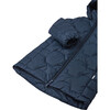 Loimaa Two-Way Zipper Down Jacket With Detachable Hood, Navy - Jackets - 9