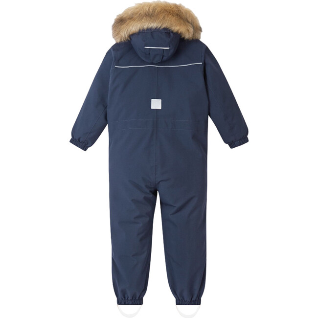 Stavanger Reimatec Winter Snowsuit With Detachable Faux Fur Trim Hood, Navy - Snowsuits - 2