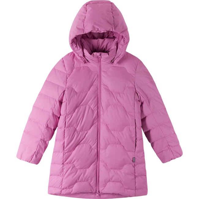 Loimaa Two-Way Zipper Down Jacket With Detachable Hood, Cold Pink - Jackets - 9
